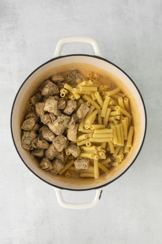 ingredients in a pan