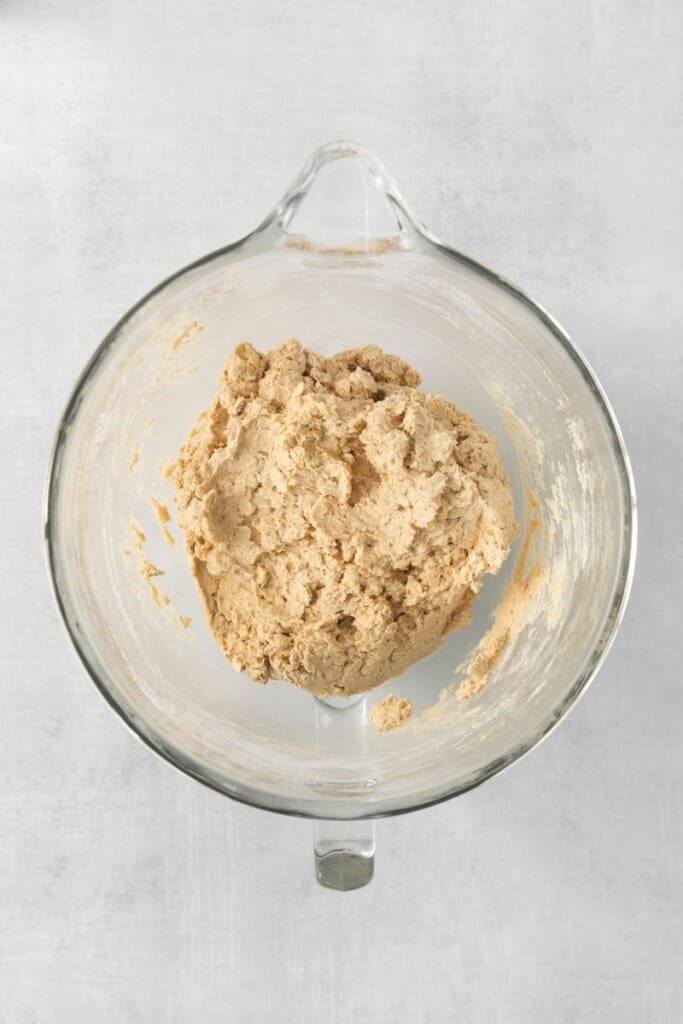 blended ingredients for cookie base.
