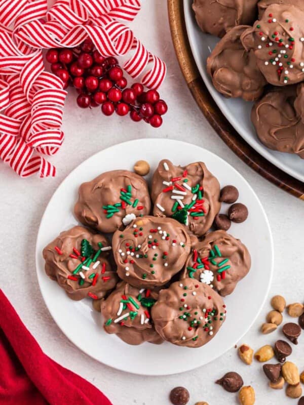 overhead shot of crockpot christmas crack