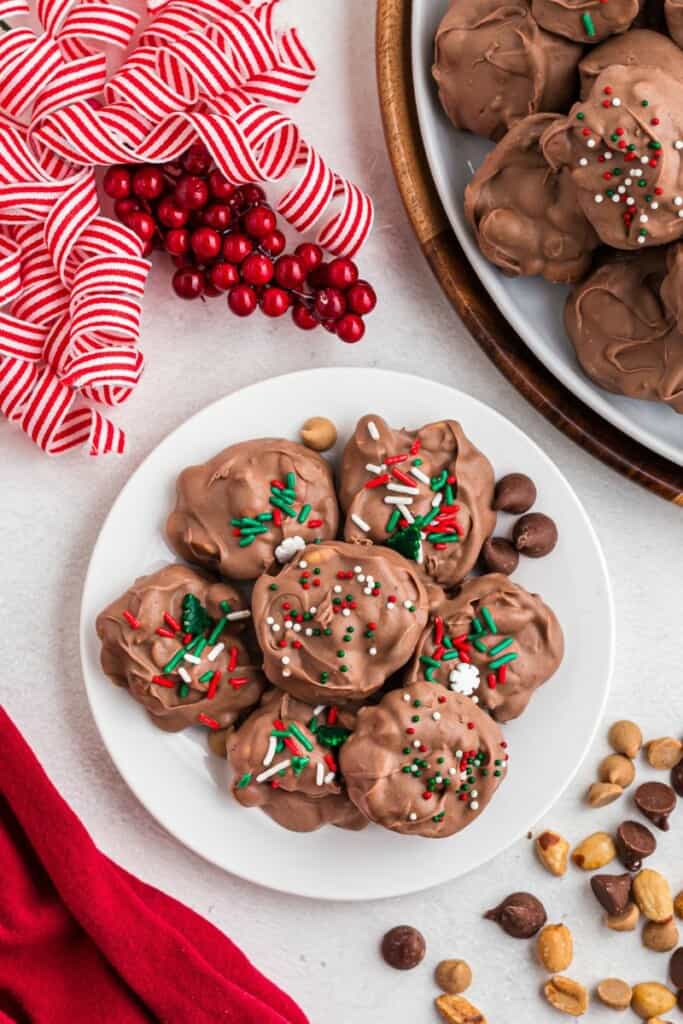 overhead shot of crockpot christmas crack 