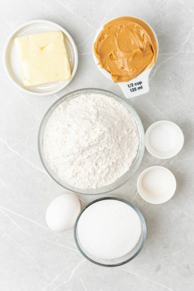 ingredients needed for air fryer peanut butter cookies