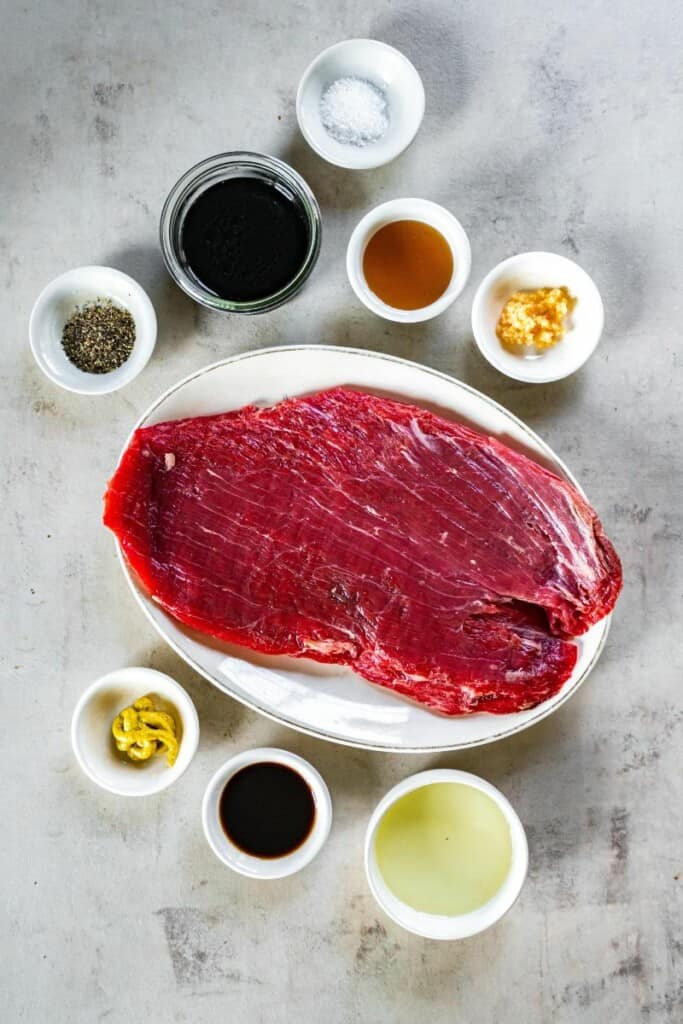 ingredients needed to make slow cooker flank steak