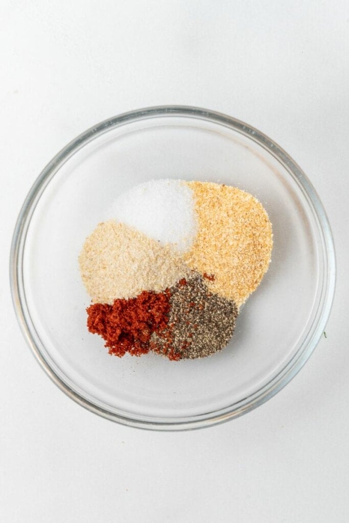 Homemade seasoning blend in a bowl