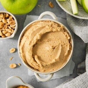 Simple peanut butter snack dip.