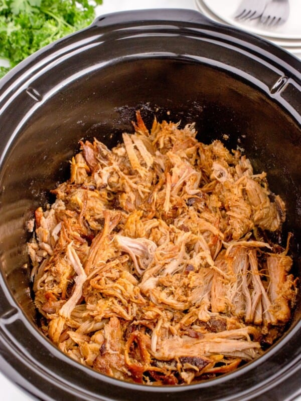 homemade pulled pork in crock pot