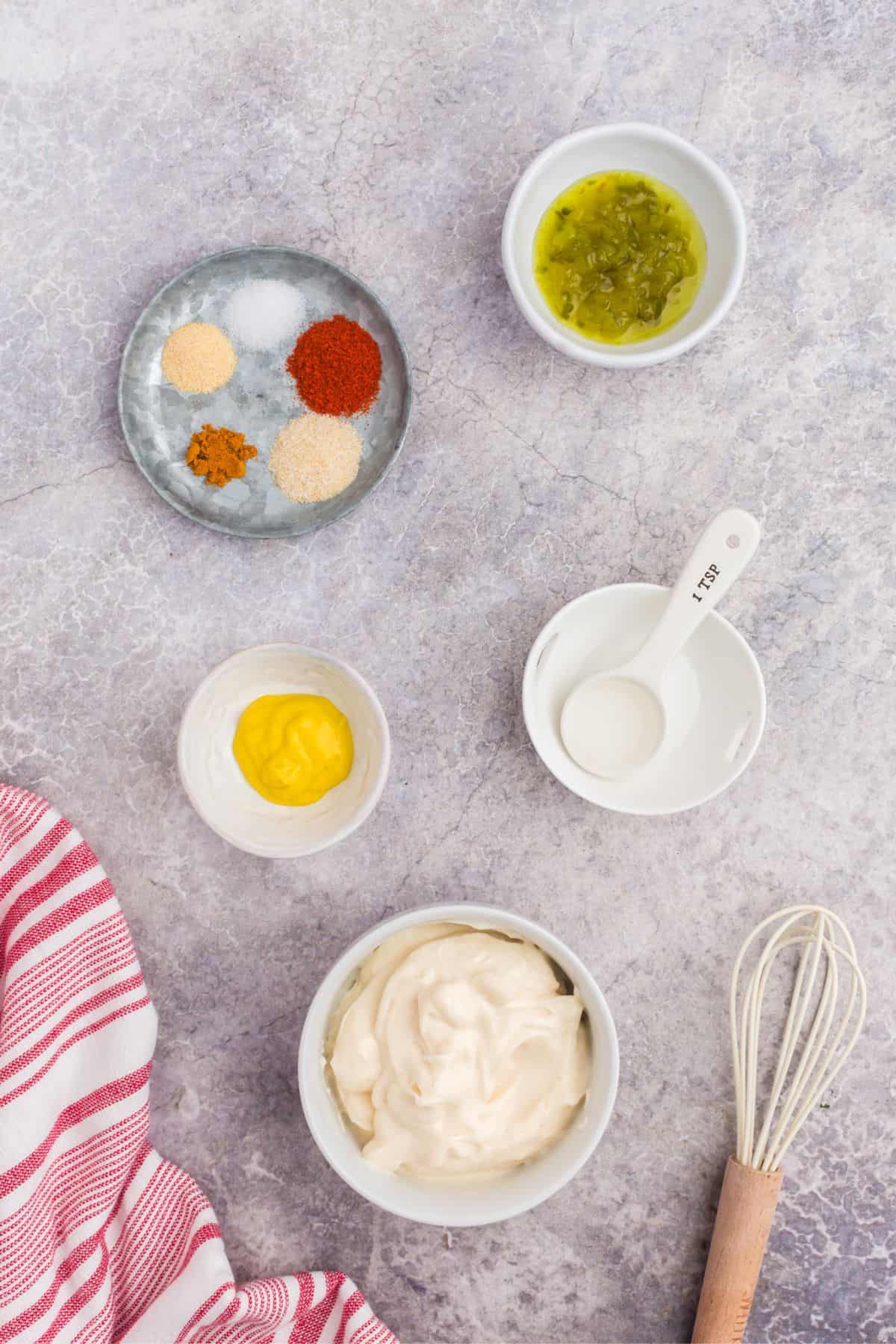 ingredients needed to make big mac sauce