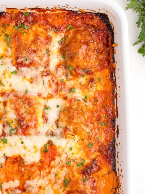 Baked lazy lasagna.